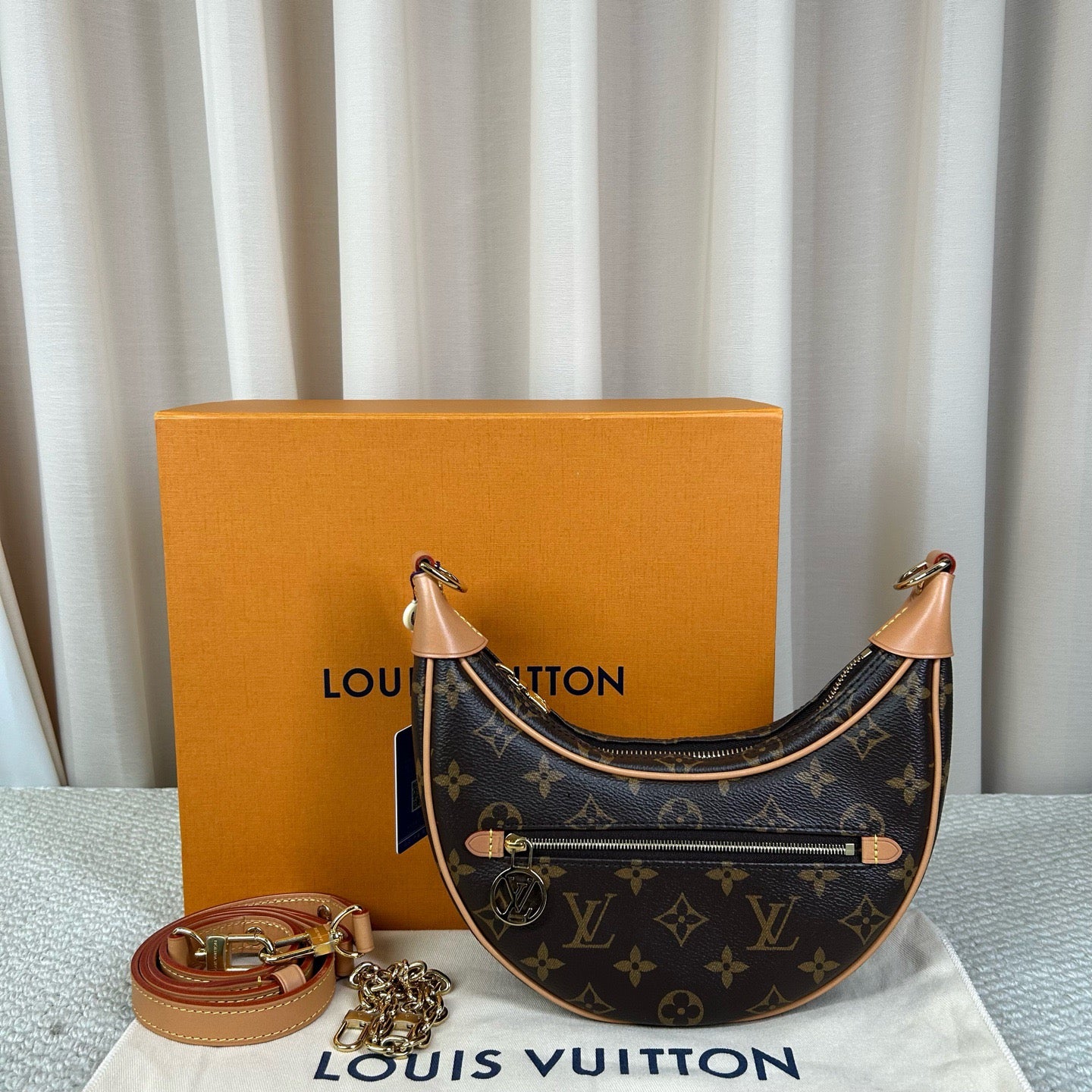LV Louis Vuitton Loop Moon Bag