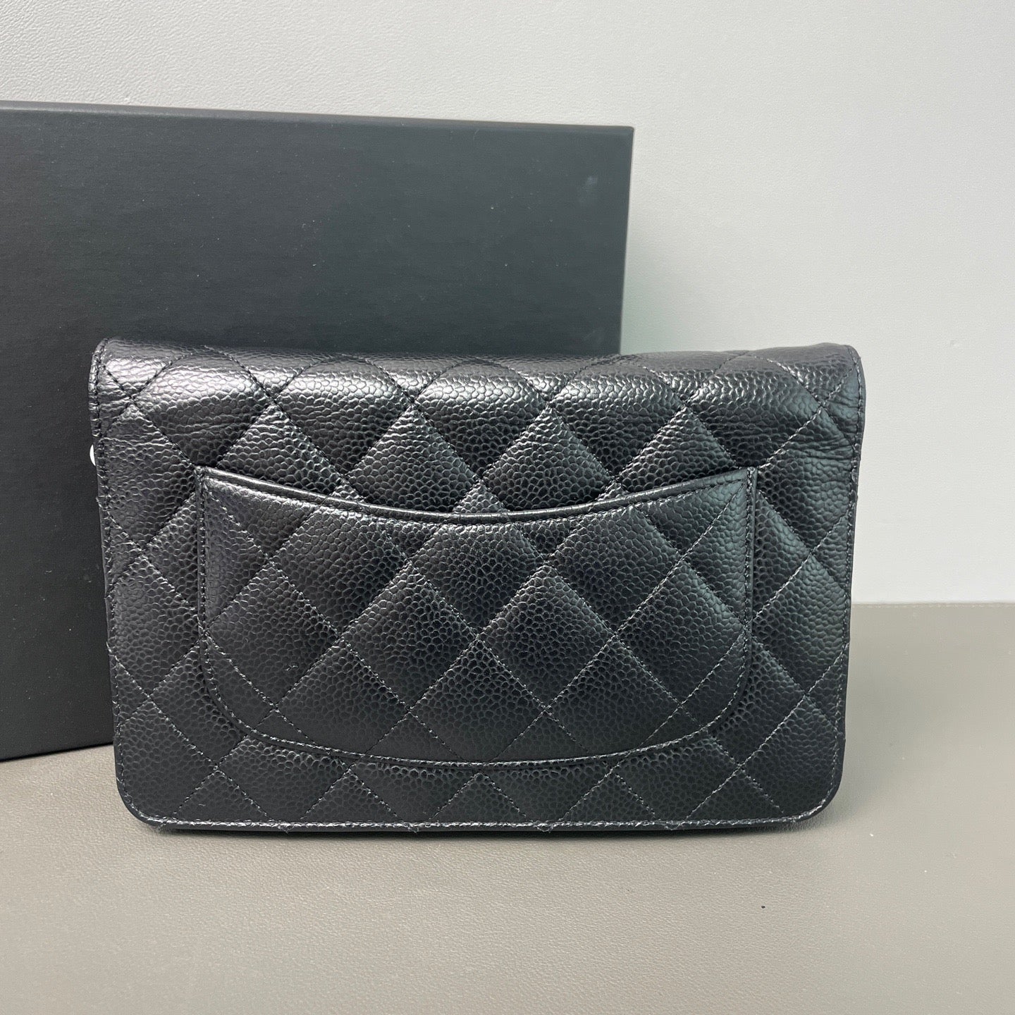Chanel Classic Wallet On Chain WOC Black