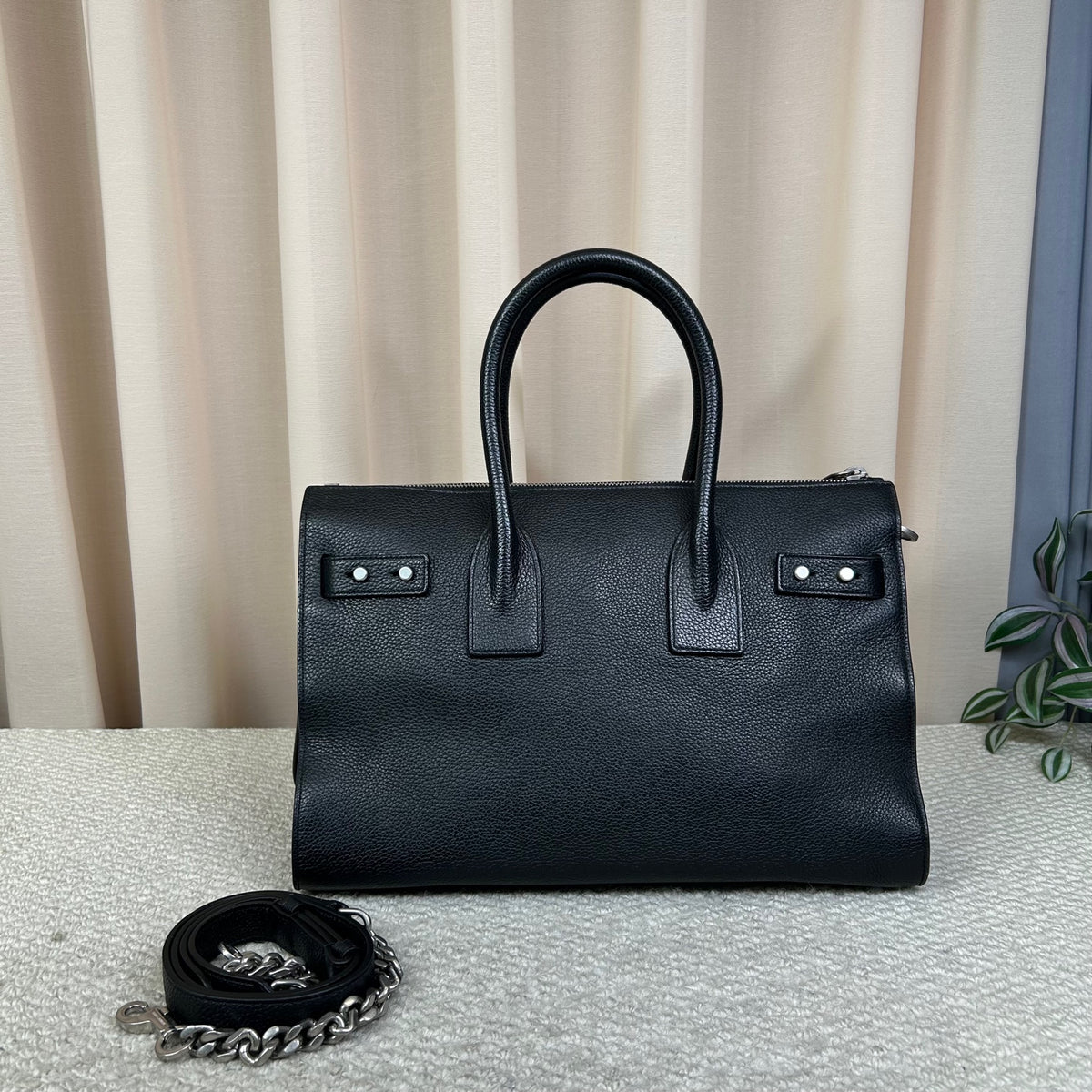 Saint Laurent Sac De Jour Black Handbag 33cm