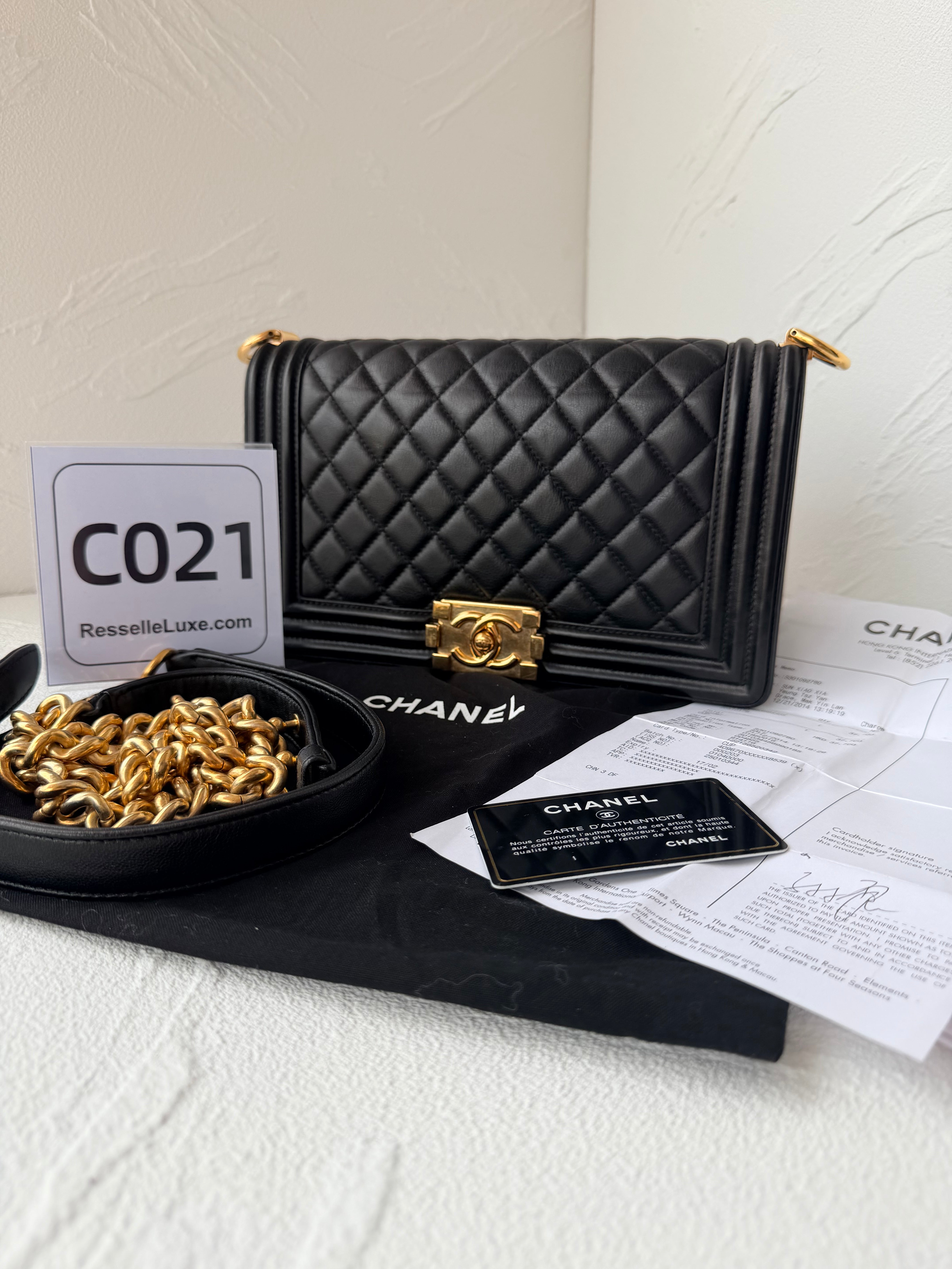 Chanel Boy Medium Handbag Black
