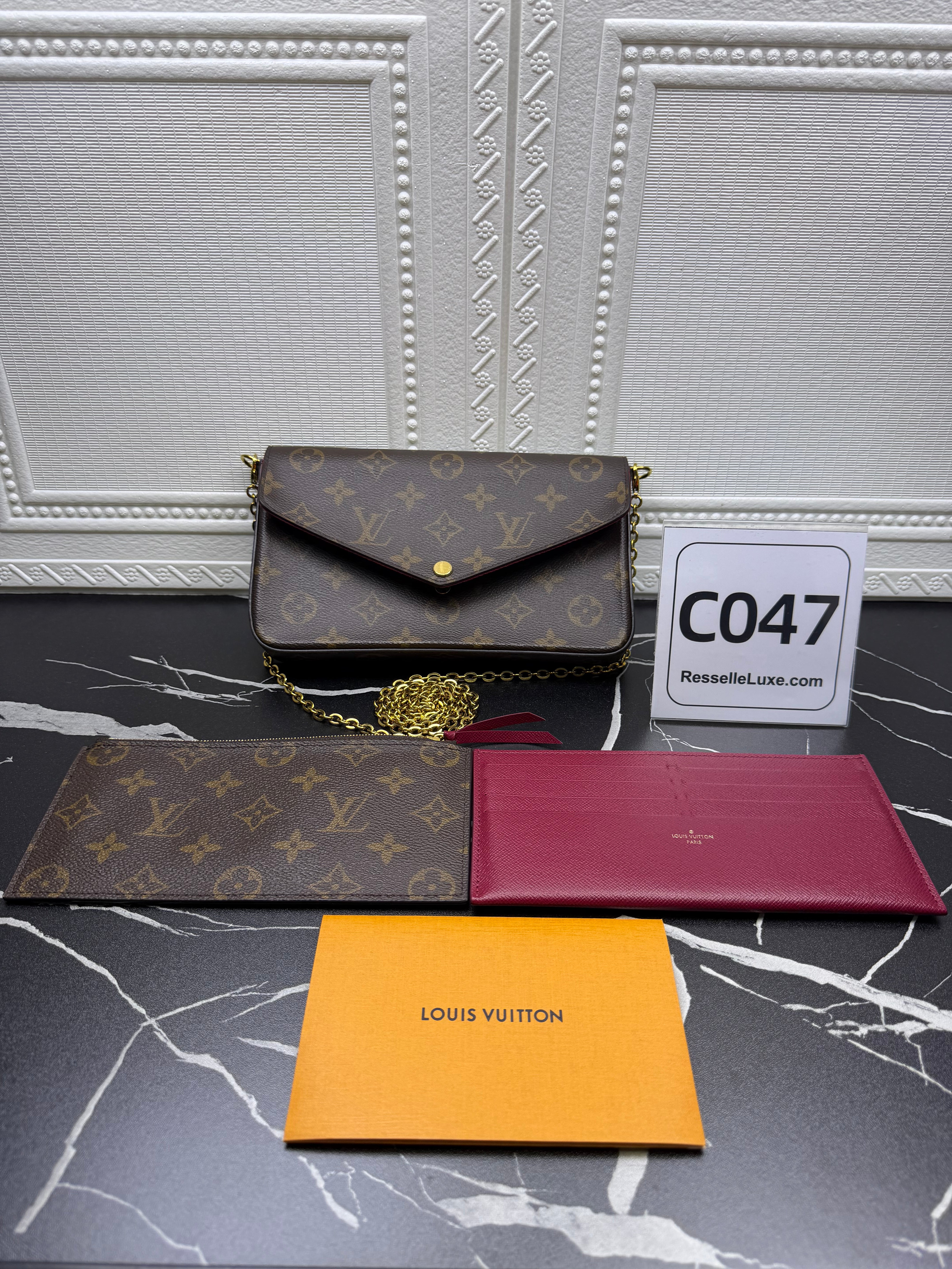 Louis Vuitton Felicie Wallet On Chain Crossbody Bag