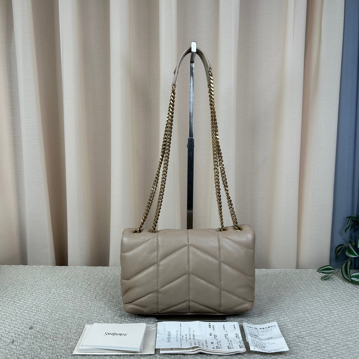 YSL Saint Laurent Puffer Cloud Chain Bag 21.5cm