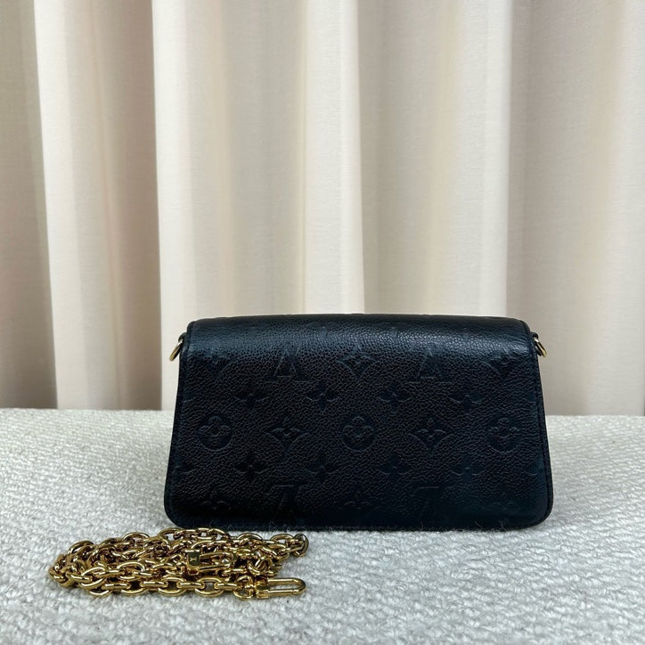 Louis Vuitton Métis Bag Black Empreinte 21.5cm