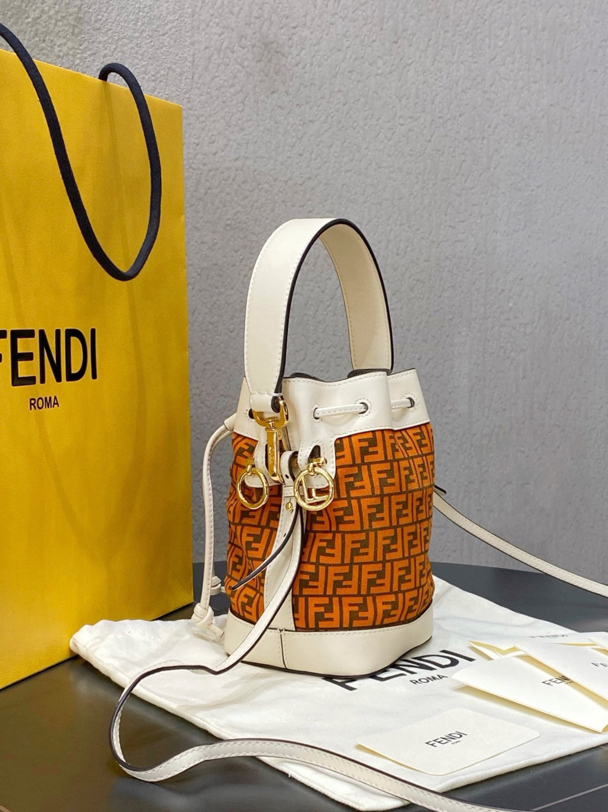 Fendi Mon Tresor Mini Bucket Bag
