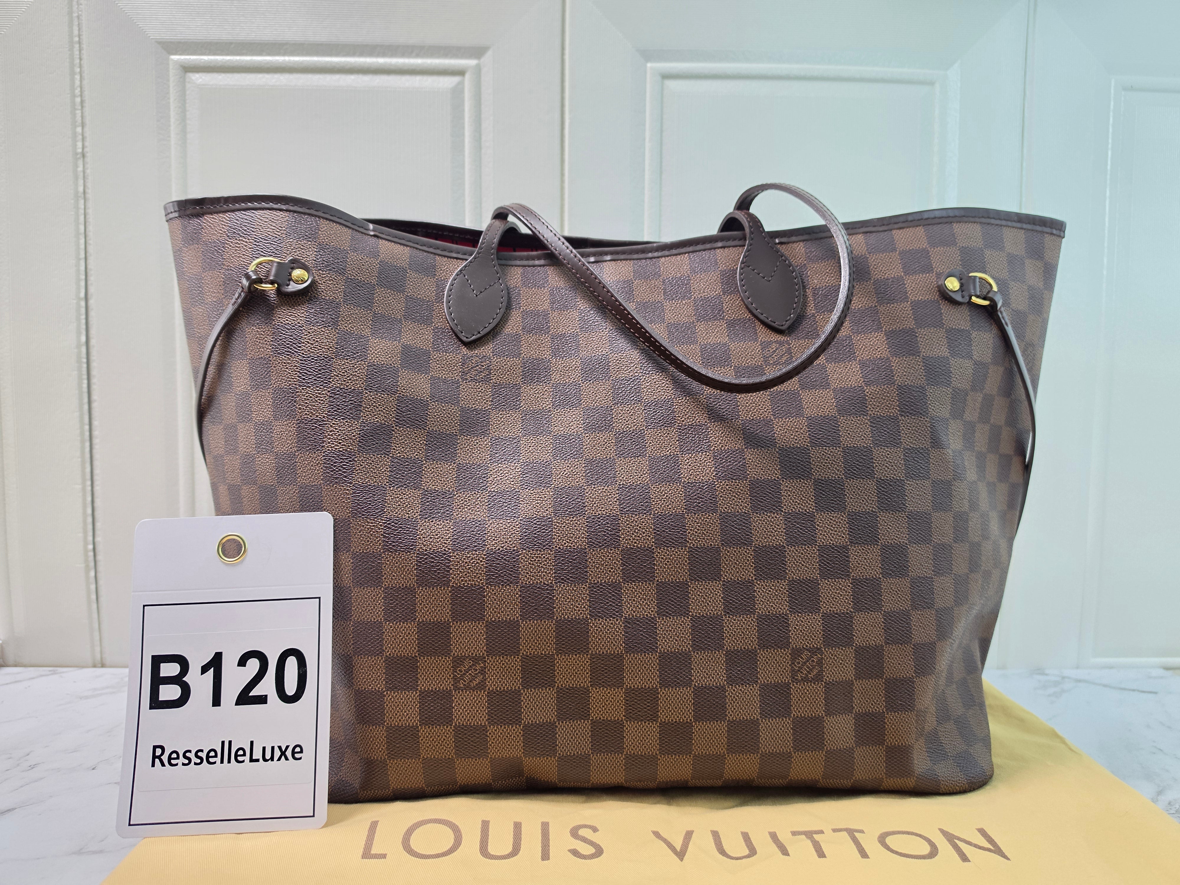 Louis Vuitton Neverfull GM Damier Ebene Tote