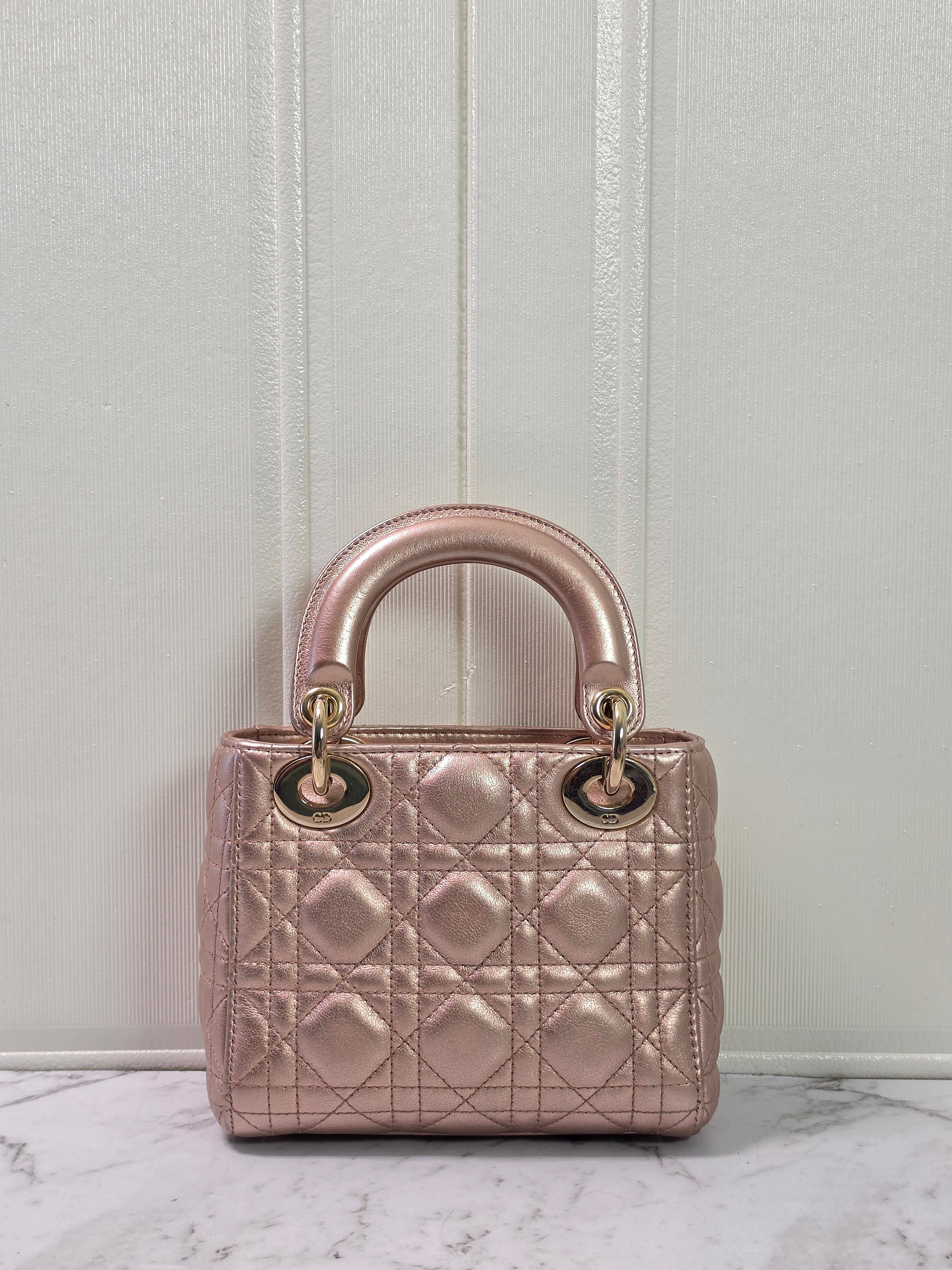 Dior Lady Dior Mini Rose Gold