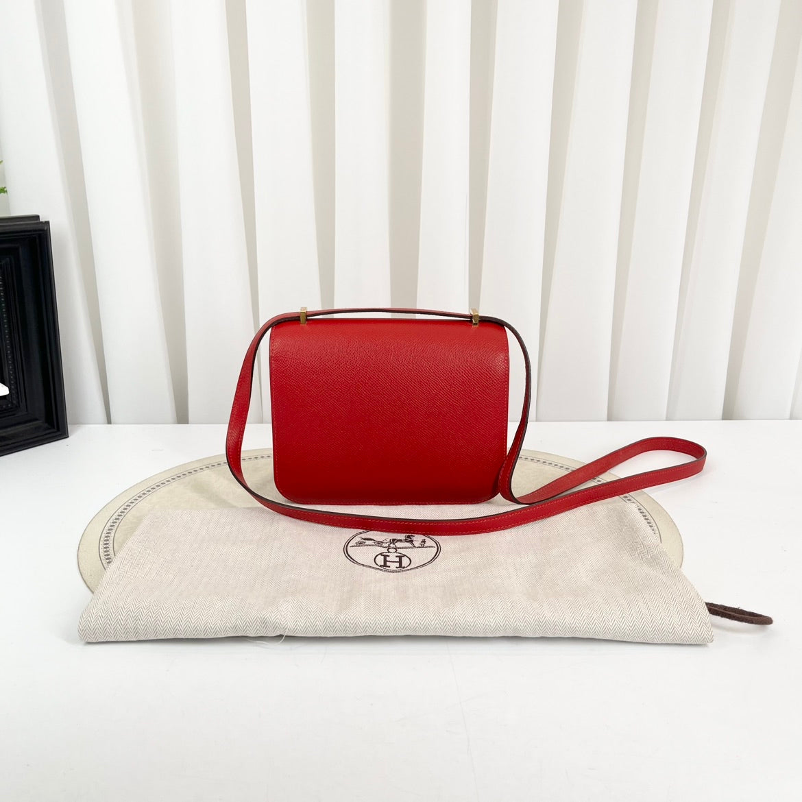 Hermès Constance 19 T Stamp Rouge