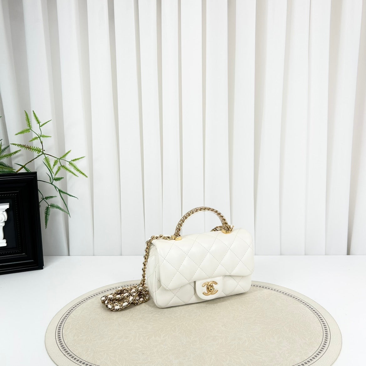 Chanel 24S Mini Flap White