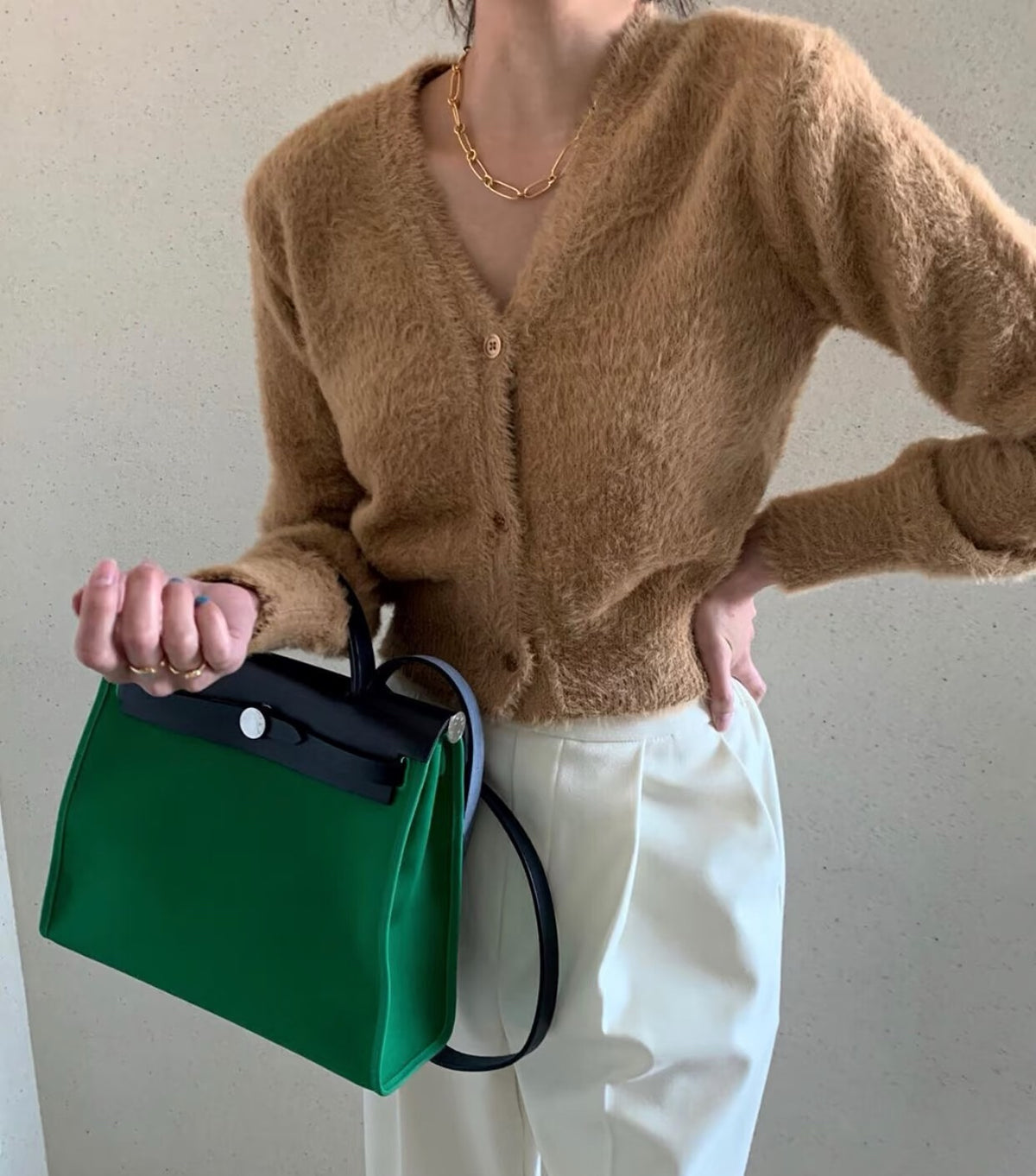Hermès Herbag 31 Green