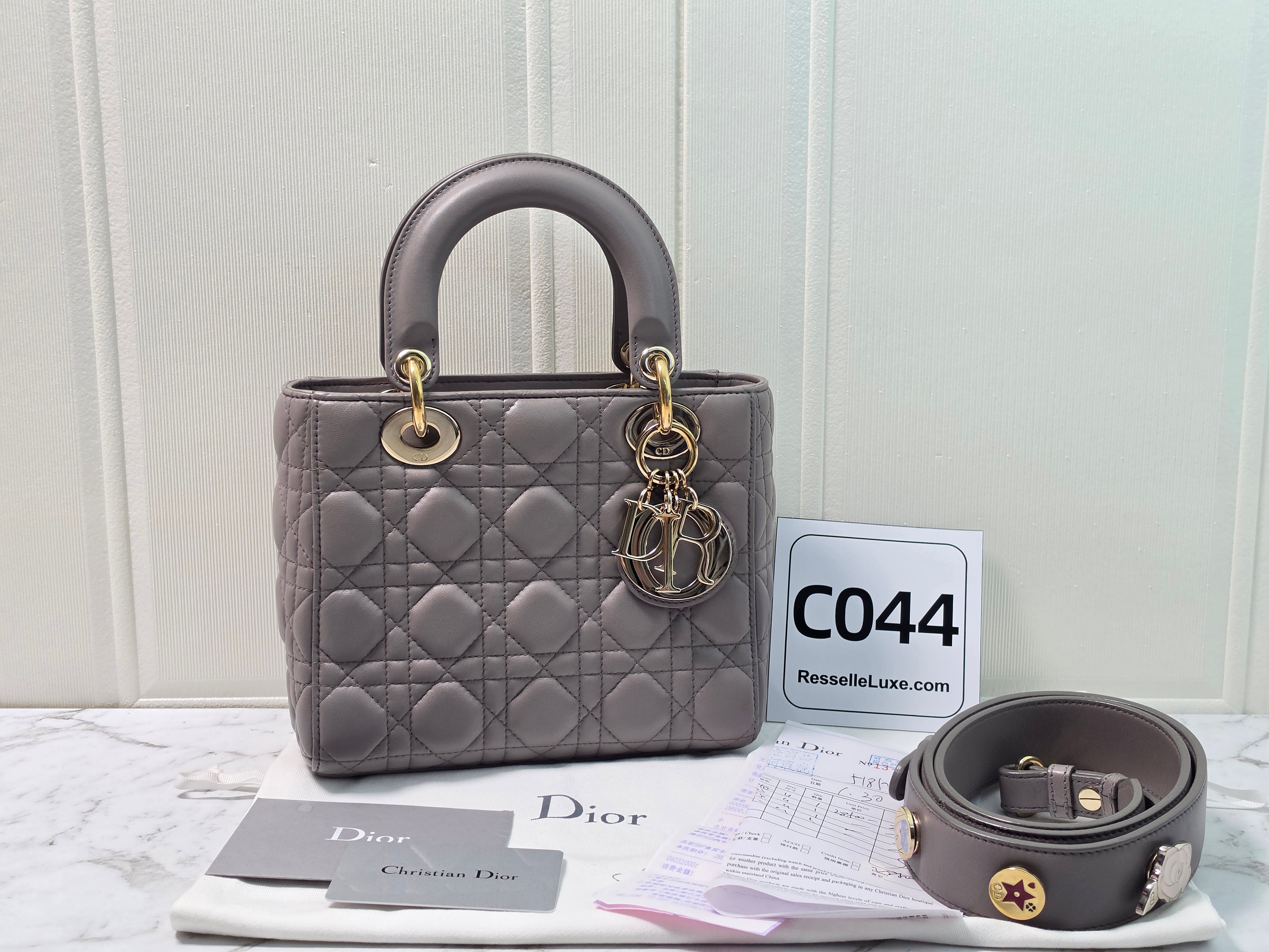 Dior Small Lady Dior Grey