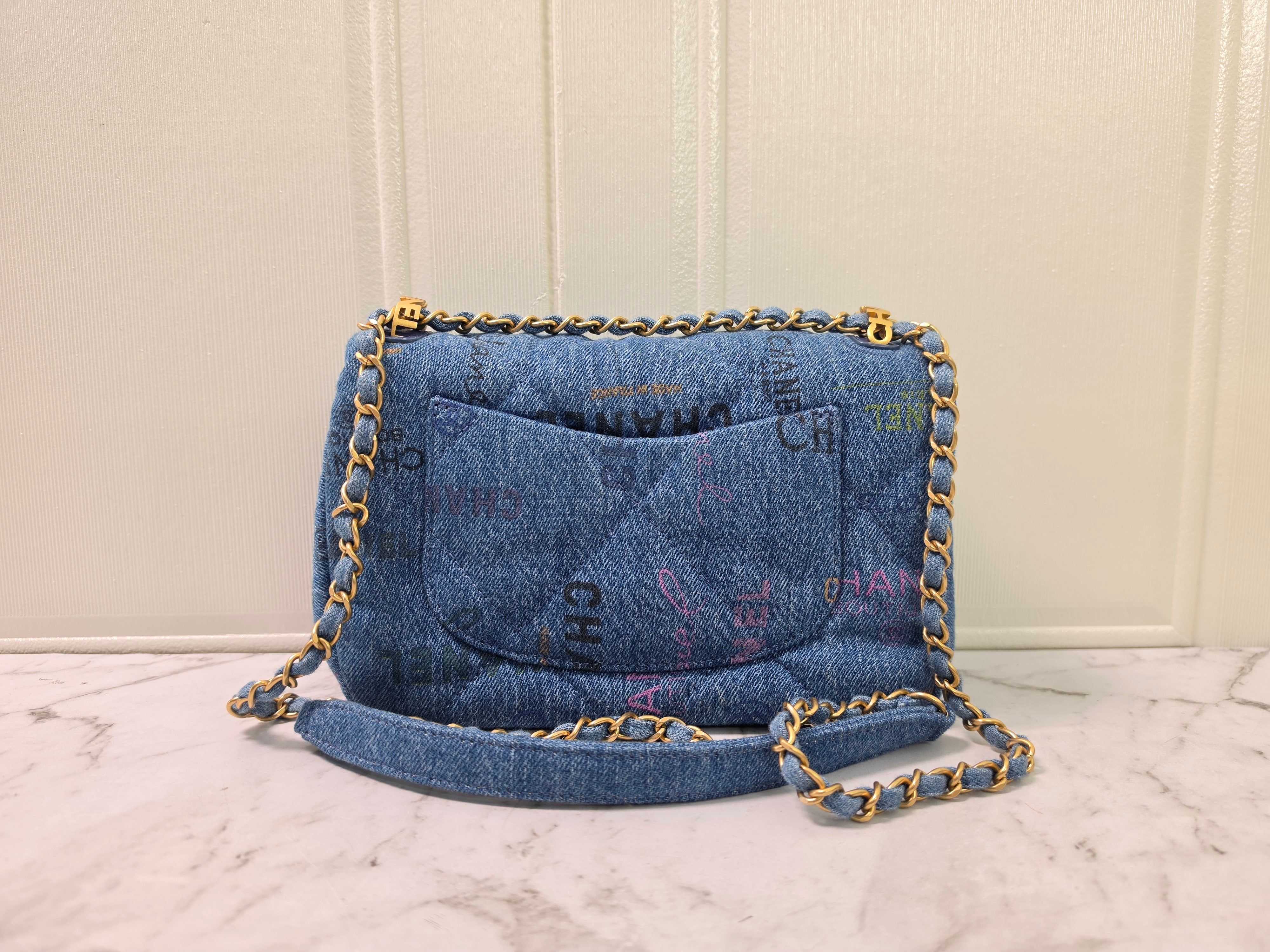 Chanel Classic Flap Denim 22P Small