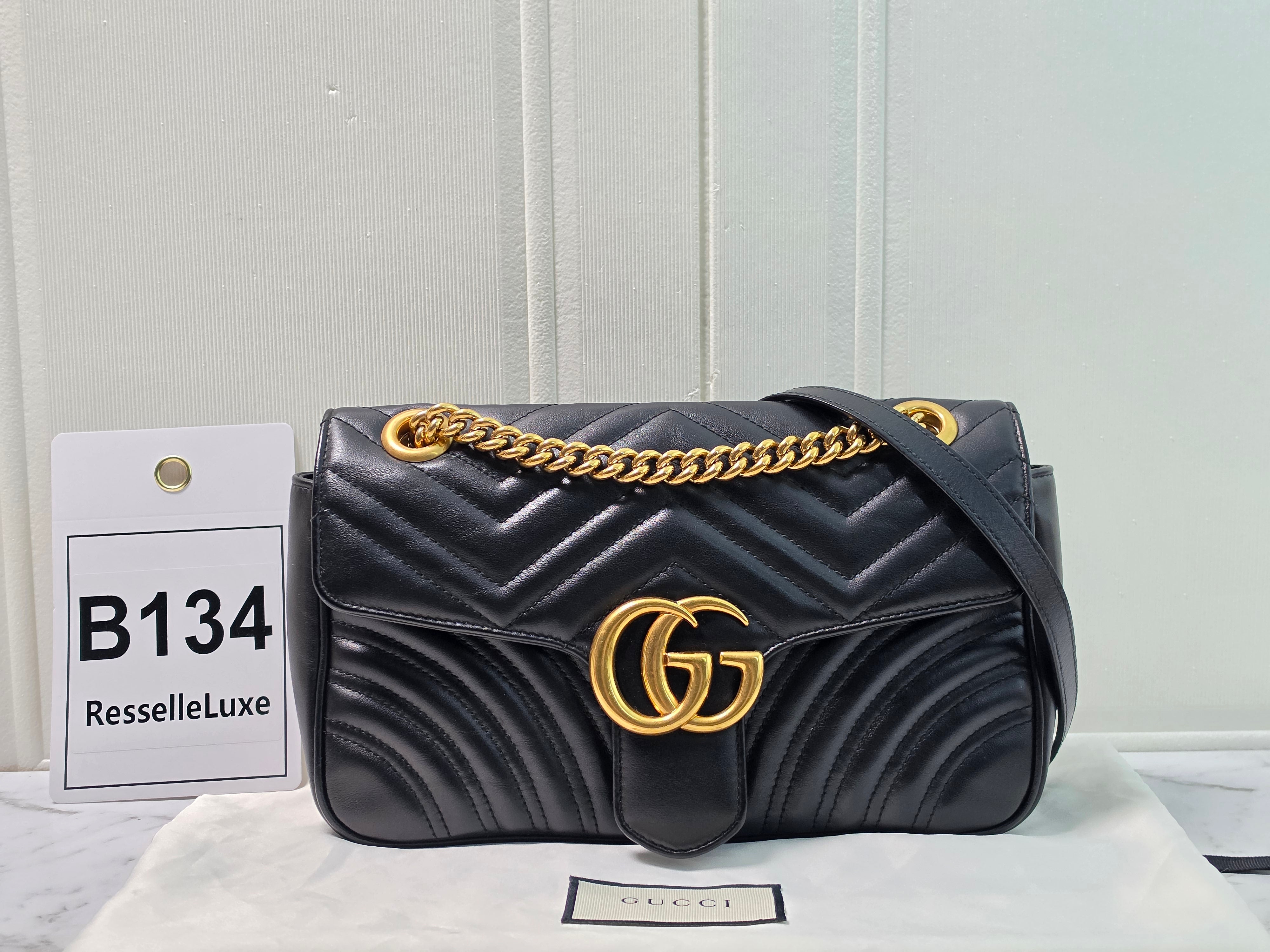 Gucci GG Marmont Flap Medium Black