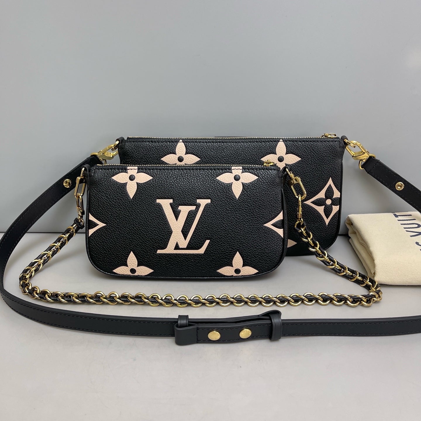Louis Vuitton Multi Pochette Black Monogram