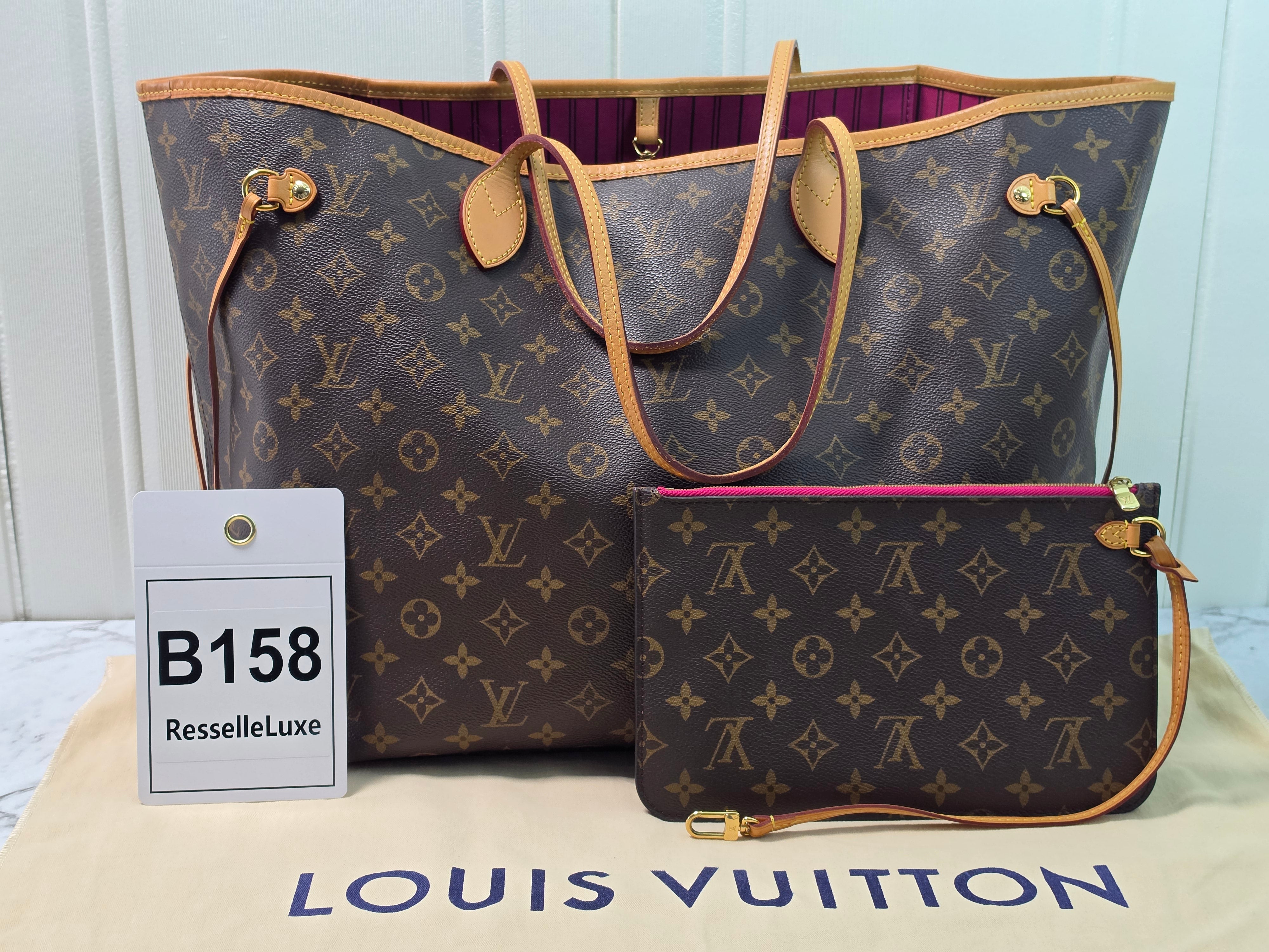 Louis Vuitton Neverfull GM Monogram Tote w/ Pouch
