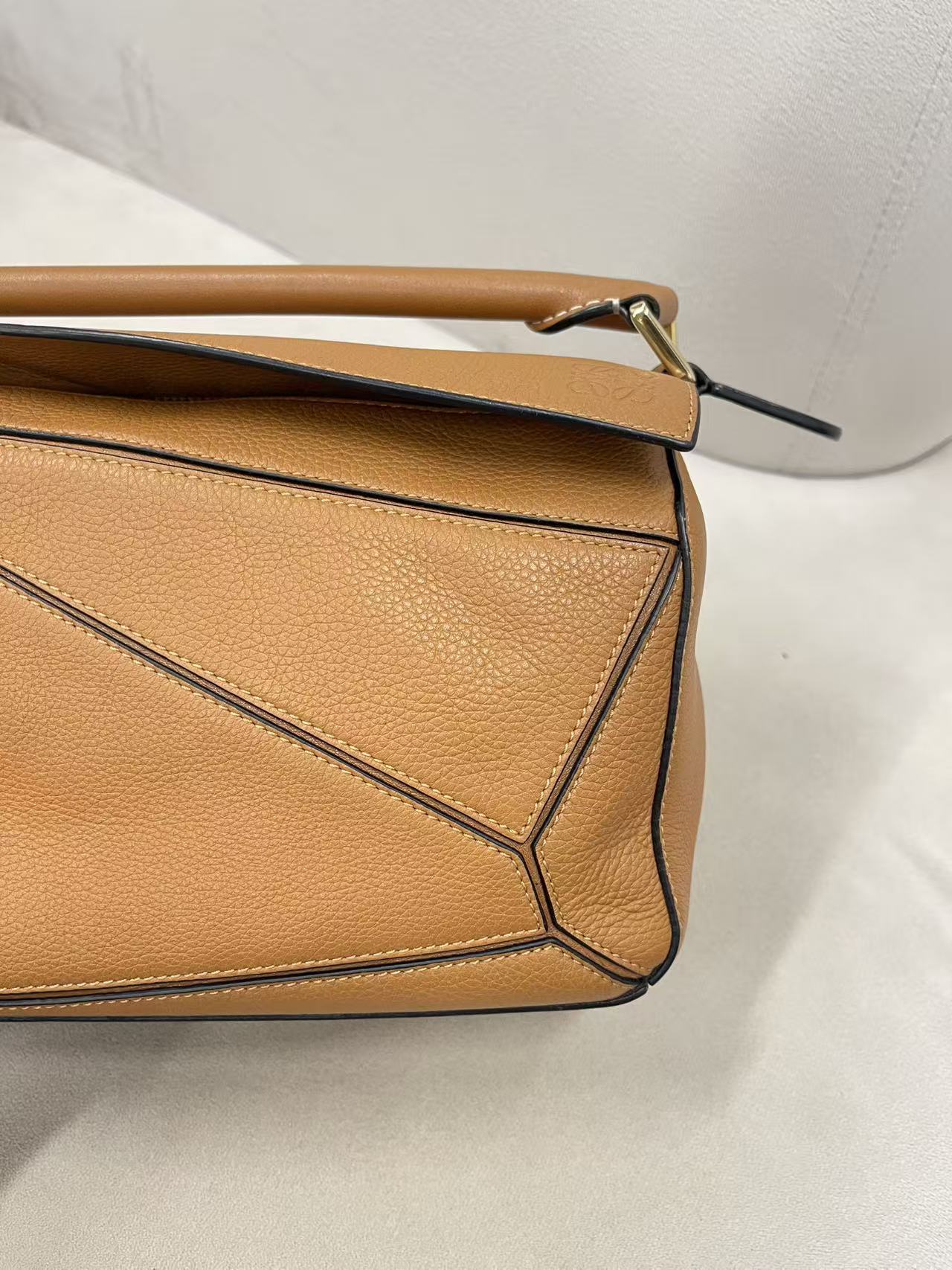 Loewe Puzzle Grain Leather Small