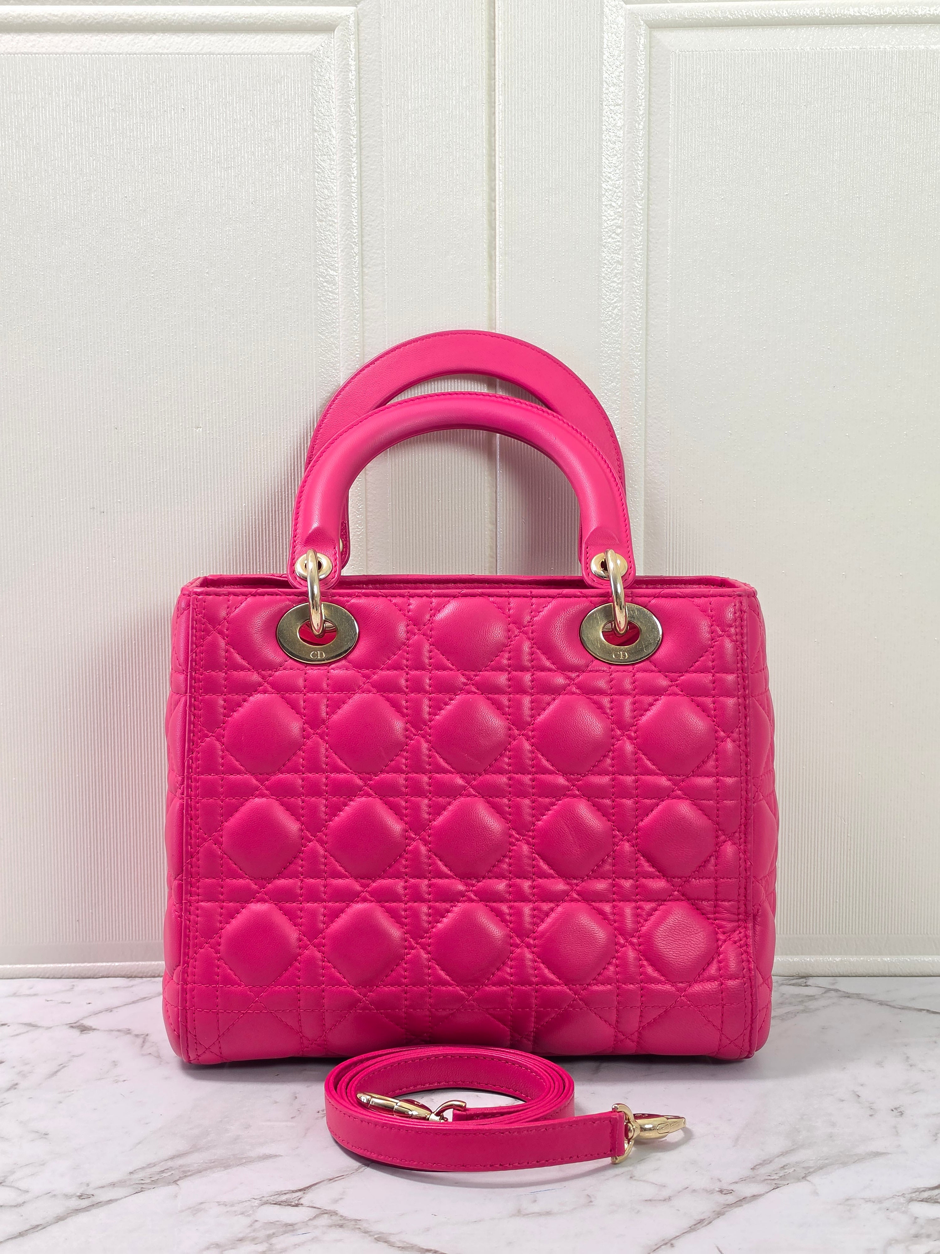 Dior Lady Dior Medium Pink