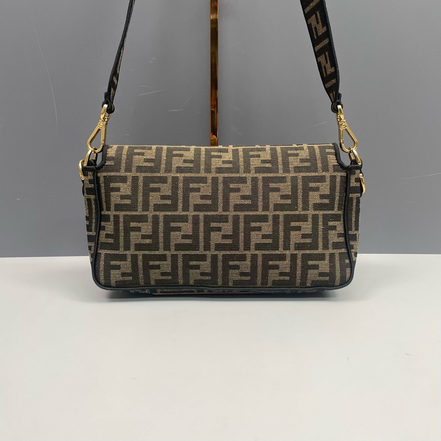 Fendi Medium Baguette FF Jacquard Bag