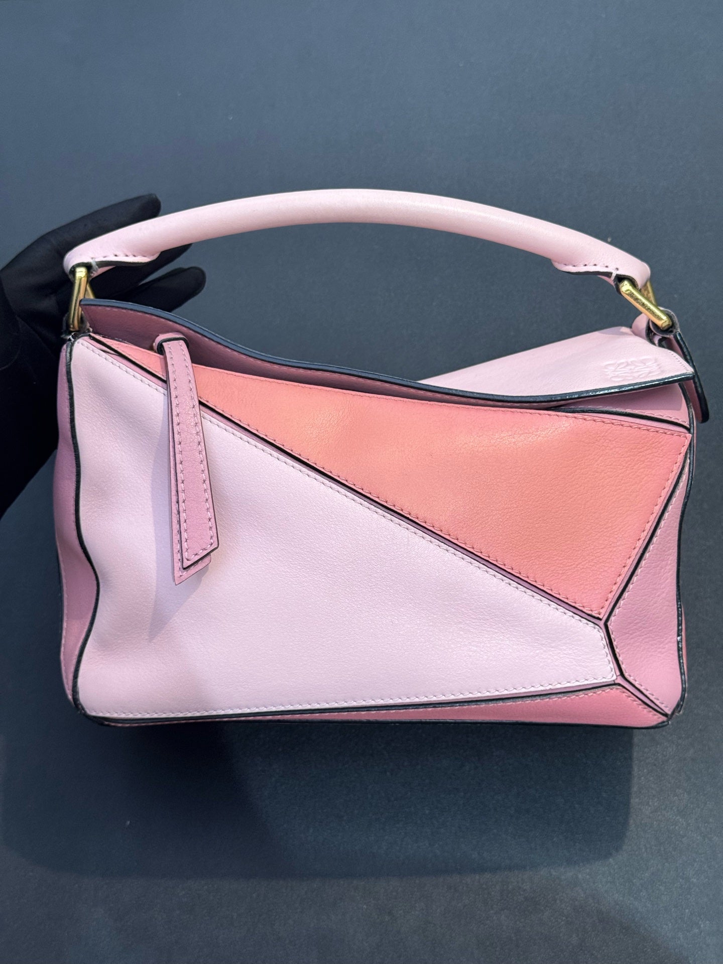 Loewe Small Puzzle Bag Pink Tricolor
