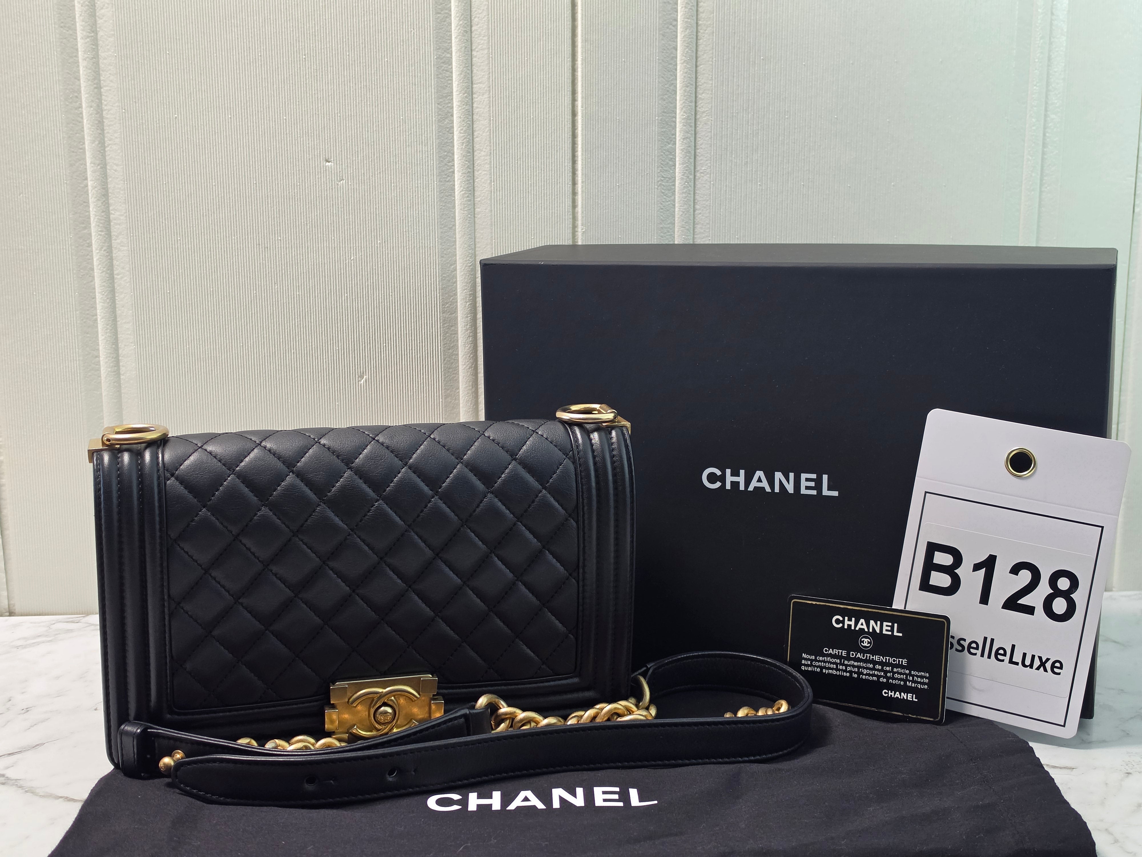 Chanel Le Boy Medium Black 28 Series