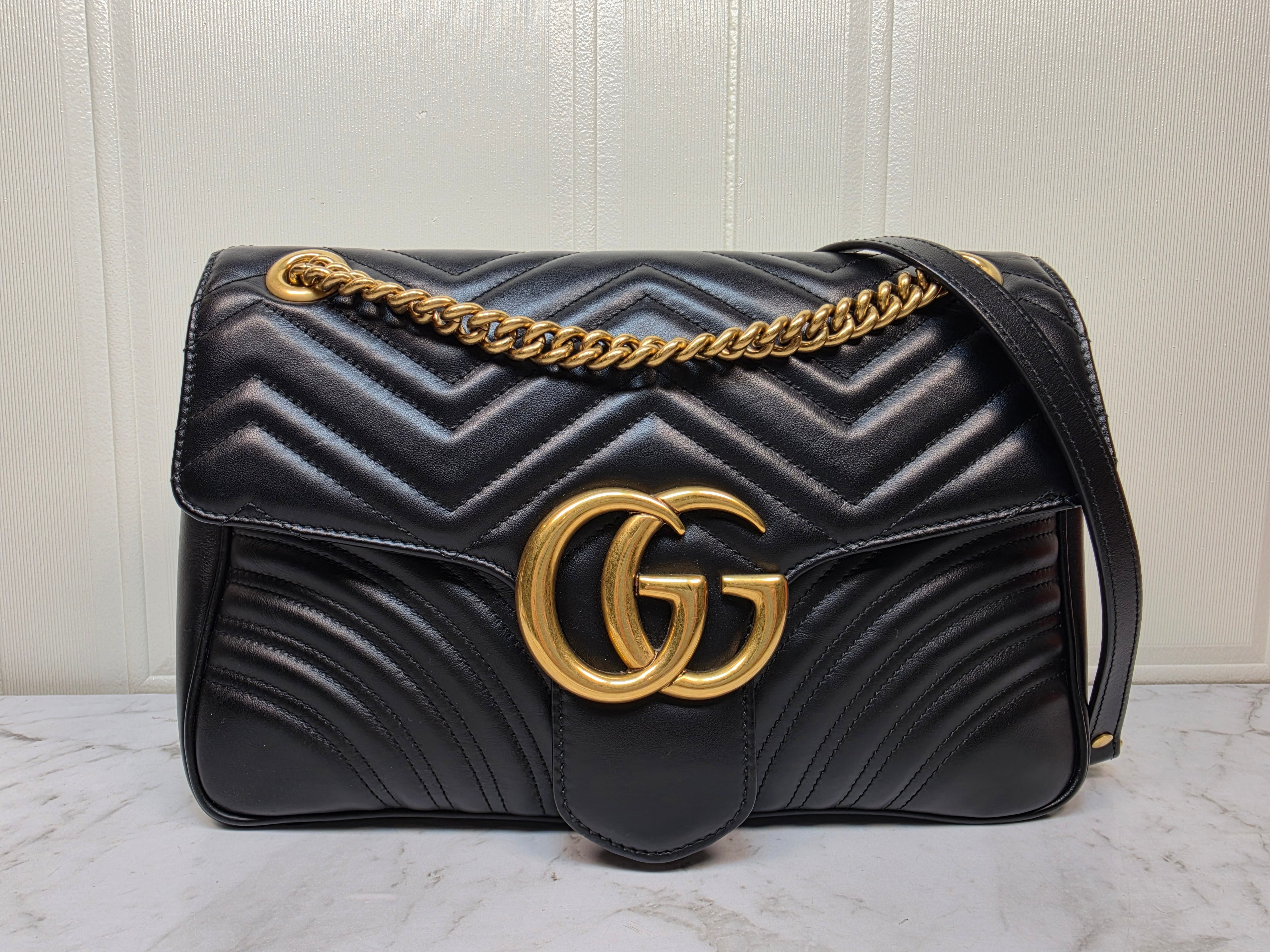 Gucci GG Marmont Flap Large Black