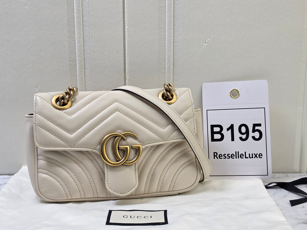 Gucci GG Marmot Flap White Small