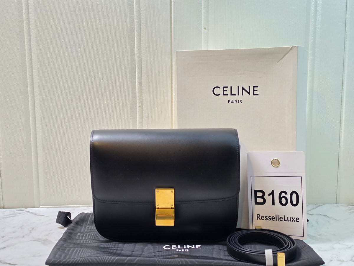 Celine Classic Box Medium Black