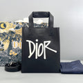 Dior Black Calfskin Vertical Mini