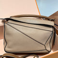 Loewe Puzzle Small, Sand Grained Calfskin
