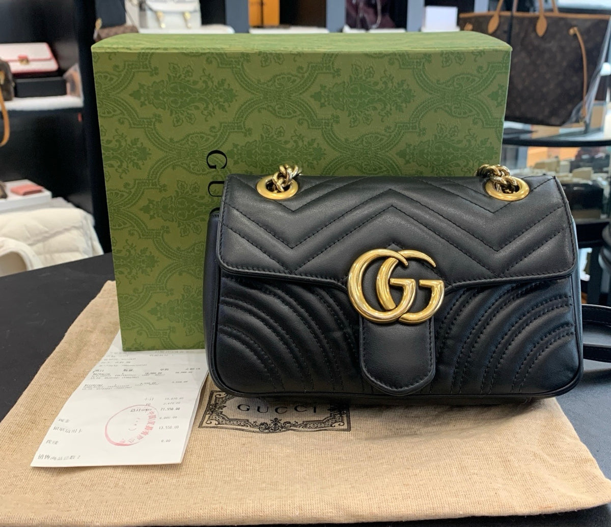 Gucci GG Marmont Small Black 22cm