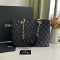 Chanel GST Black Caviar Leather