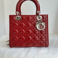 Christian Dior Lady Dior Medium Red