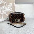 Fendi Baguette Mini, FF Shearling Fur Fabric