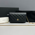 Chanel Classic Wallet On Chain Black