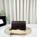 Louis Vuitton Chain Louise Deep Purple Calfskin Bag