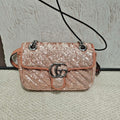 Gucci Pink Sequin Marmont Flap