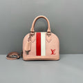 Louis Vuitton Pink Epi Leather Alma Handbag Silver Hardware