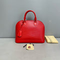 Louis Vuitton Alma MM, Red Epi Leather