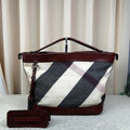 Burberry Giant Check Tote Bag Large Multi