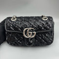 Gucci Black Sequin Marmont Flap