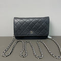Chanel Classic Wallet On Chain WOC Black