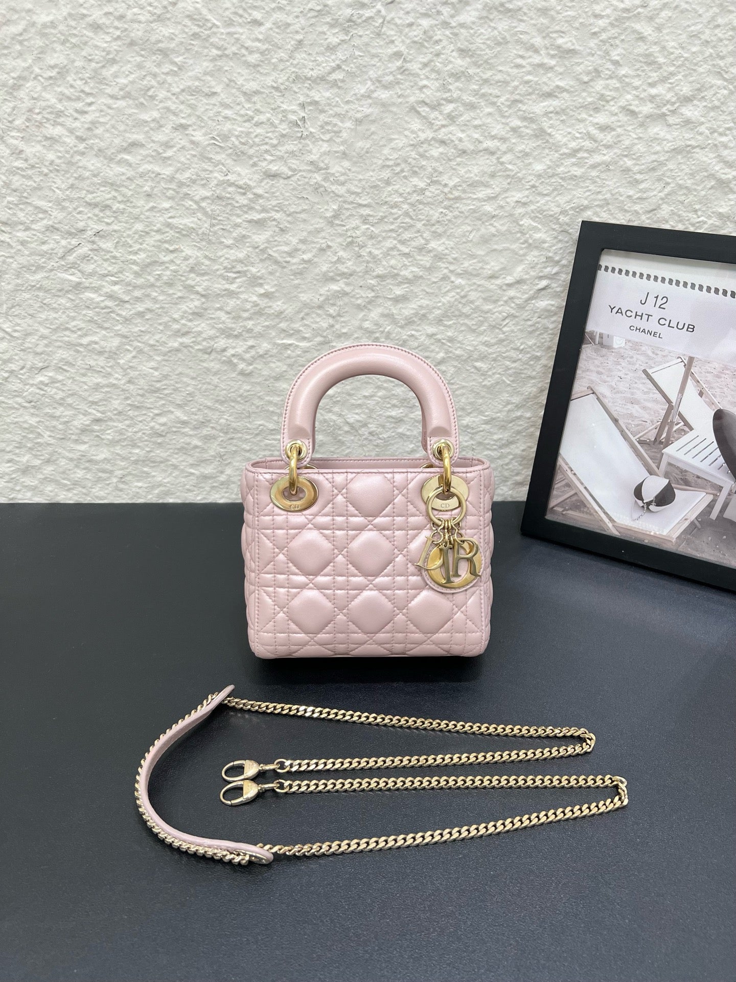 Lady Dior lotus pink mini