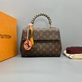 Louis Vuitton Cluny BB Monogram Canvas Braided Top Handle
