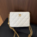 Chanel Hobo, White Caviar Leather