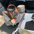 Goyard Saint Louis PM Brown Chevron Canvas Shopping Tote