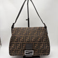 Fendi Brown Zucca Baguette