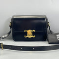 Celine Black Box Leather Triomphe