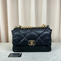 Chanel 19 Bag Black Gold Chain Bag