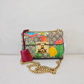 Gucci Small Padlock Shoulder Crossbody Bag in GG Supreme