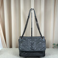 Saint Laurent YSL Niki Medium Dark Grey Leather