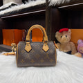Louis Vuitton Nano Speedy Monogram Canvas Crossbody Bag